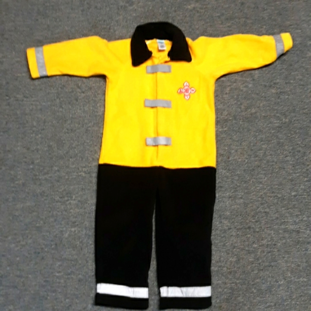 Boy's 3T Warm Fleece Fireman Costume